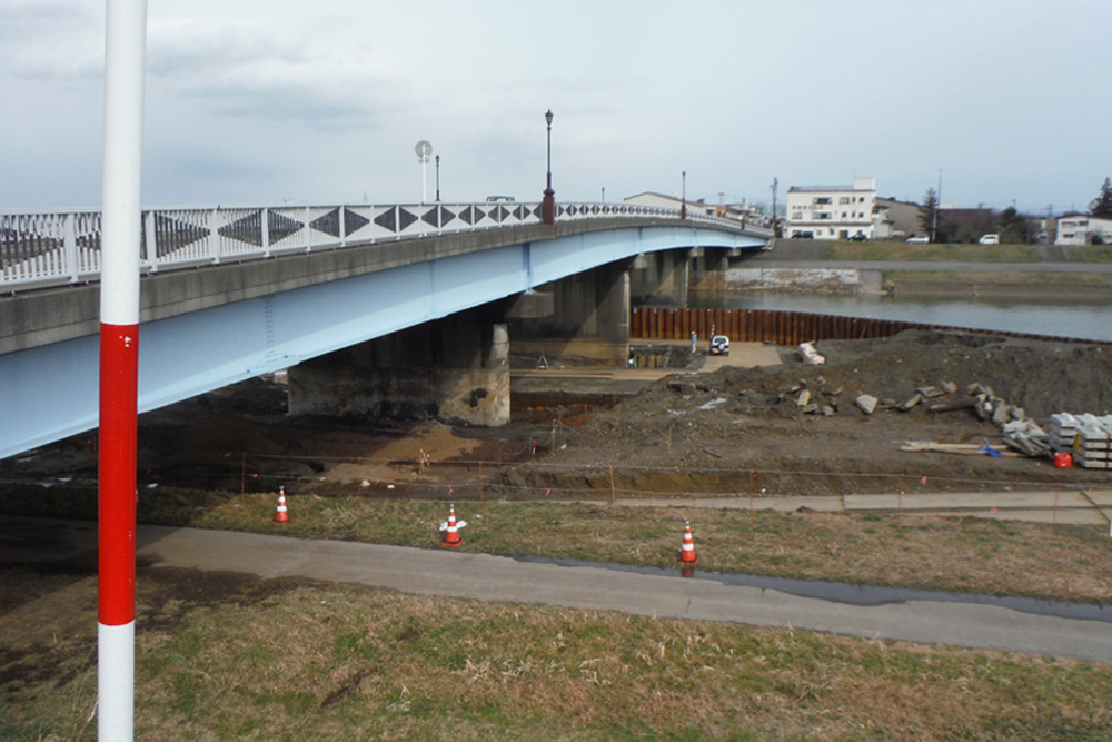 橋梁耐震補強工事（上越市稲田橋）2016年